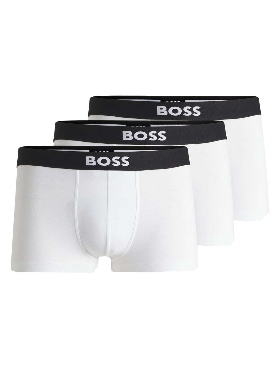 BOSS ONE 3-pack boxershorts wit-HEREN ONDER- EN BADMODE-Wit