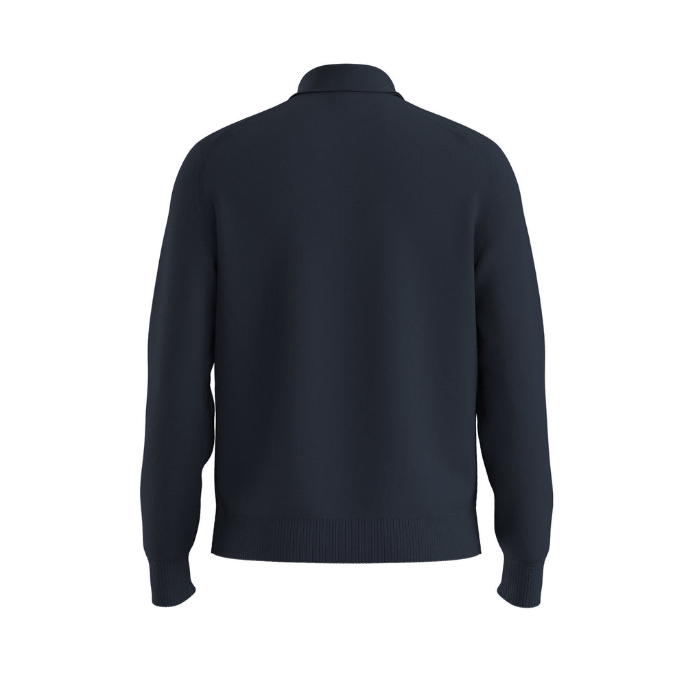 BOSS Orange Asac PL Trui Polokraag – Blauw-85% katoen, 15% kapok-HEREN TRUIEN & VESTEN-Blauw