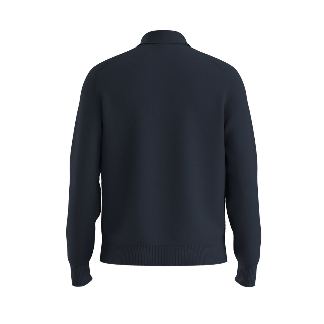 BOSS Orange Asac PL Trui Polokraag – Blauw-85% katoen, 15% kapok-HEREN TRUIEN & VESTEN-Blauw