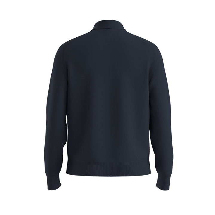 BOSS Orange Asac PL Trui Polokraag – Blauw-85% katoen, 15% kapok-HEREN TRUIEN & VESTEN-Blauw