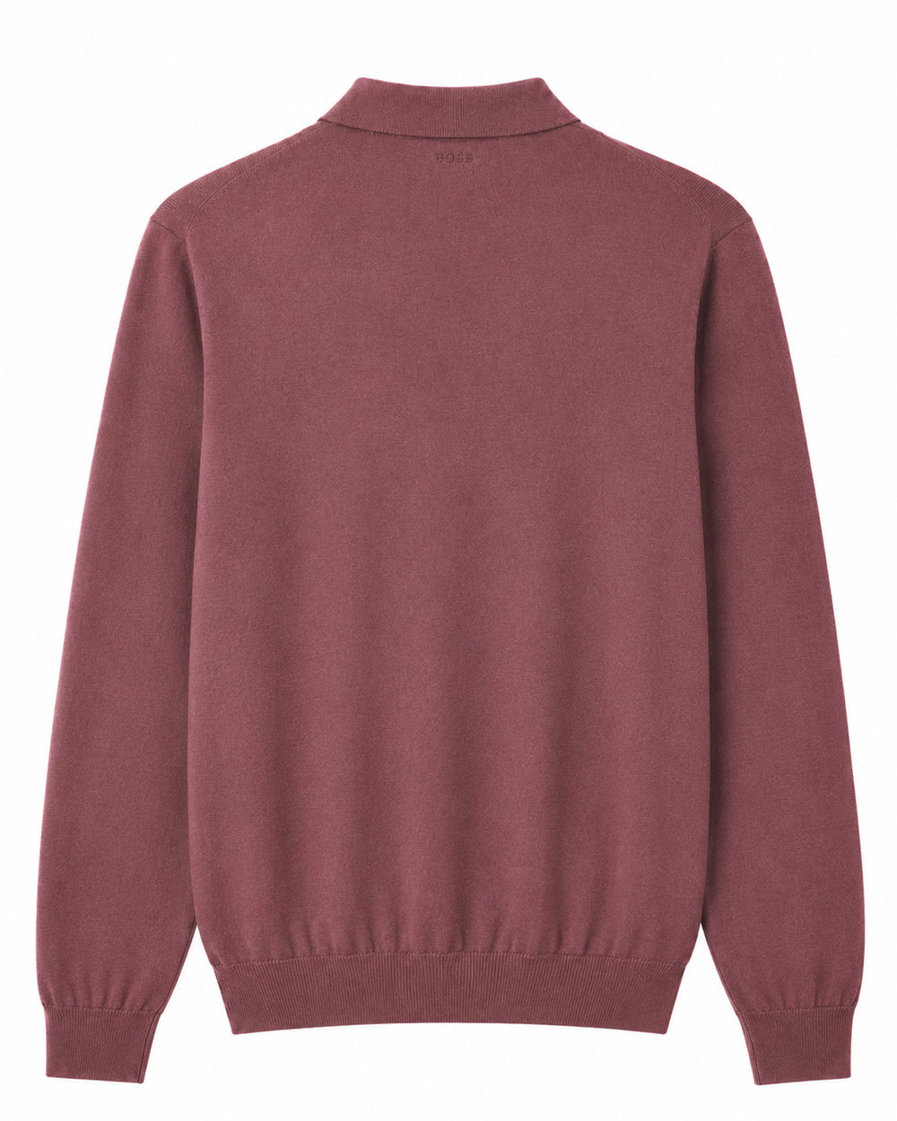BOSS Orange Asac_PL polo sweater – Rood-85% katoen, 15% kapok-HEREN TRUIEN & VESTEN-Rood