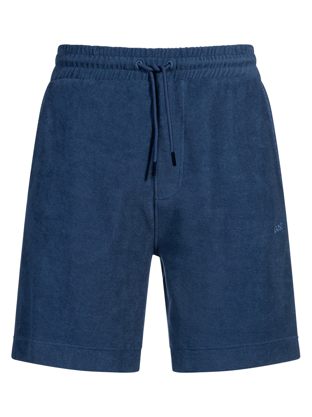 BOSS Orange Badstof korte broek-100% Katoen-HEREN BROEKEN-Blauw