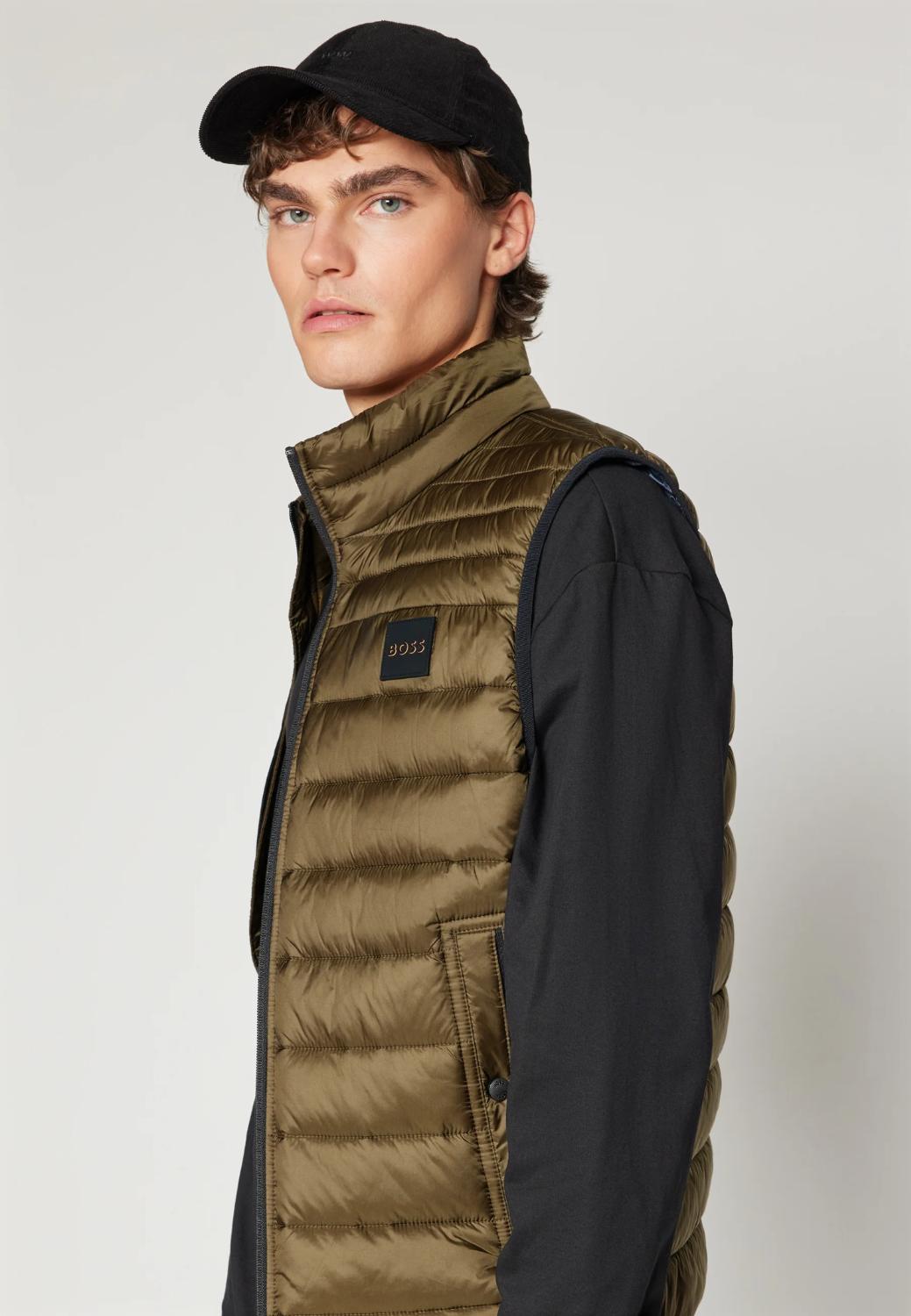 BOSS Orange bodywarmer Odeno1-100% polyamide-HEREN JASSEN & JACKS-Groen