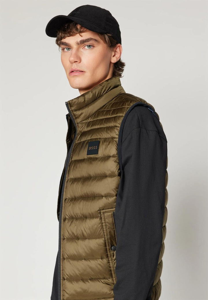 BOSS Orange bodywarmer Odeno1-100% polyamide-HEREN JASSEN & JACKS-Groen