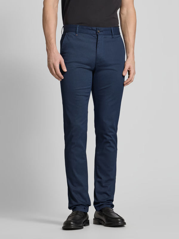 BOSS Orange chino slim-Kwaliteit: 97% Katoen, 3% Elastan-HEREN BROEKEN-Blauw