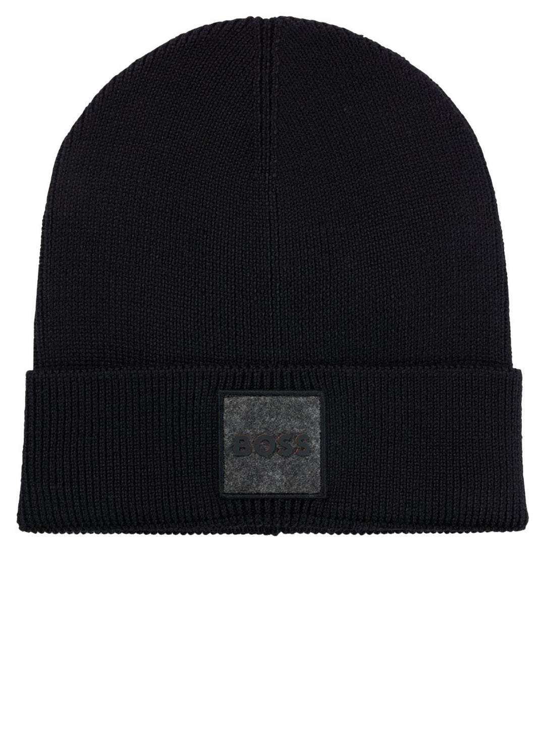 BOSS Orange FOXXY beanie zwart-HEREN ACCESSOIRES-Zwart
