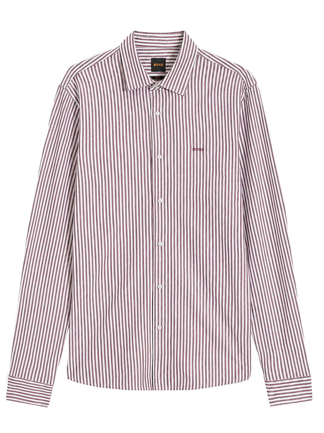 BOSS Orange Mysoft_2_M Slim Fit Overhemd – Rood-100% katoen-HEREN SHIRTS-Rood