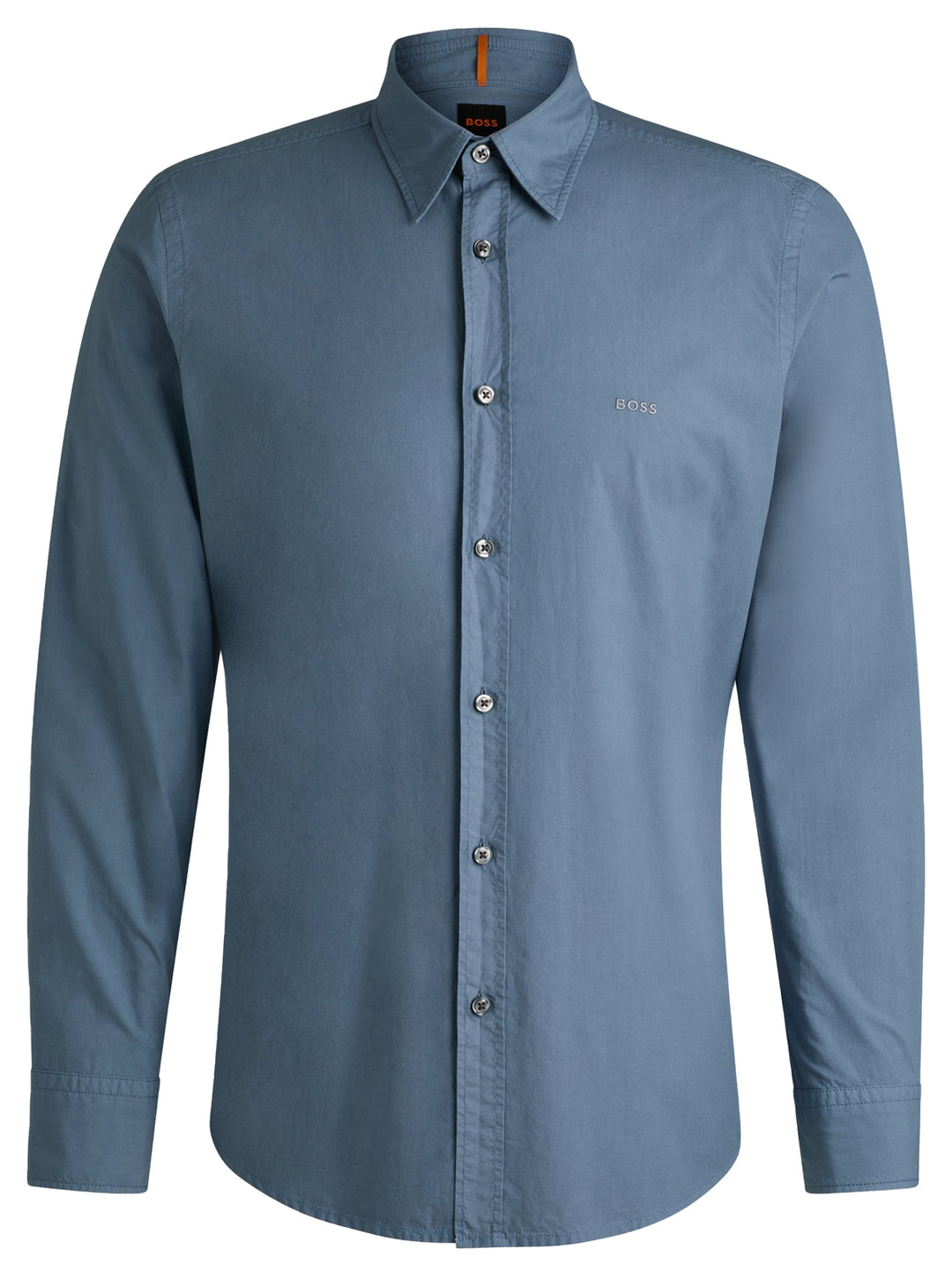 BOSS Orange Regular-fit overhemd-Kwaliteit: 100% Katoen-HEREN SHIRTS-Blauw