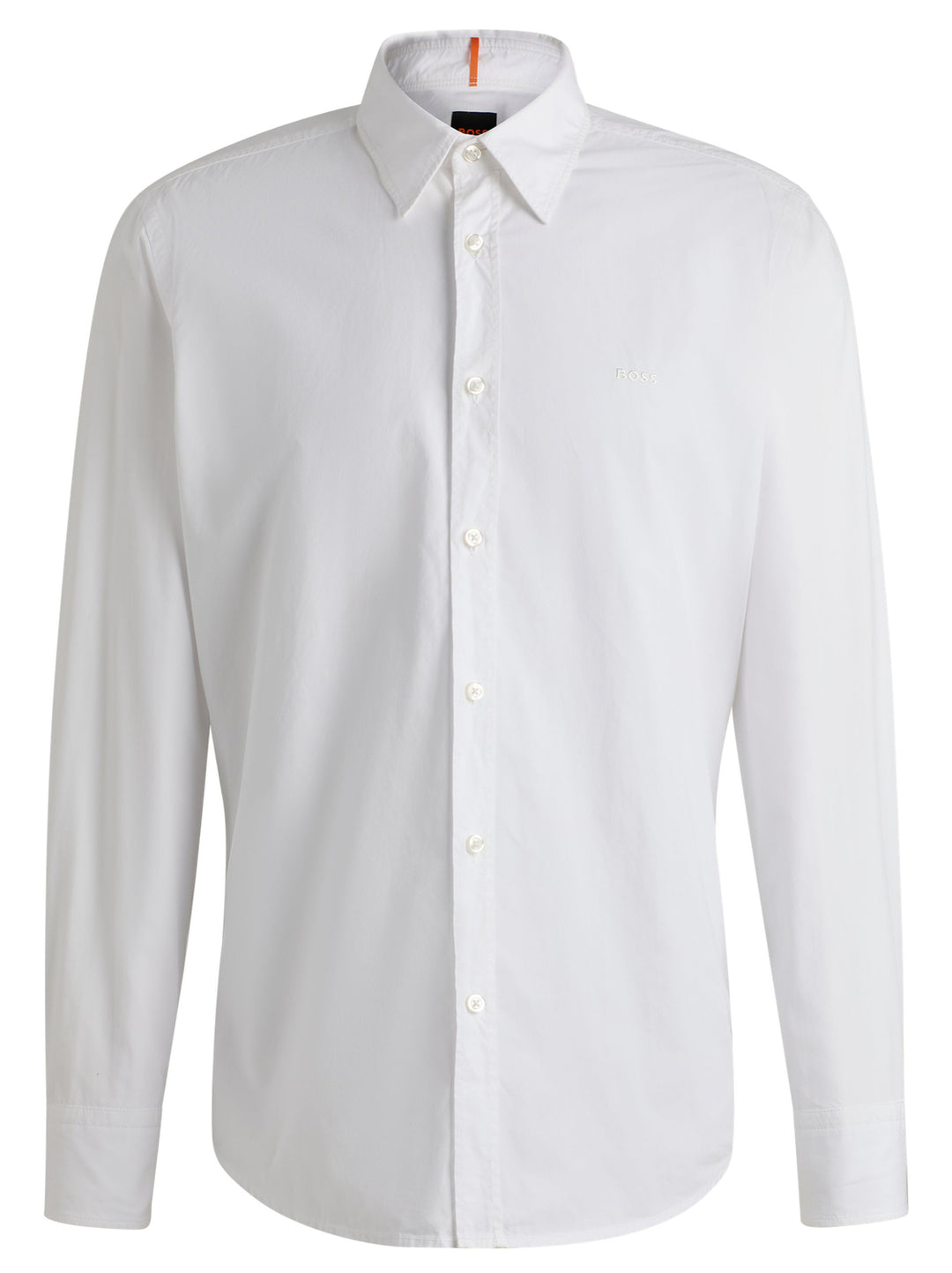 BOSS Orange Regular-fit overhemd -Kwaliteit: 100% Katoen-HEREN SHIRTS-Wit