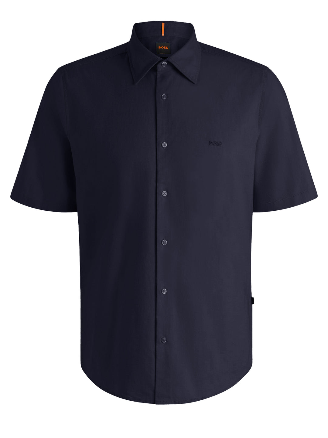 BOSS Orange regular-fit overhemd van oxfordkatoen-100% linnen-HEREN SHIRTS-Blauw