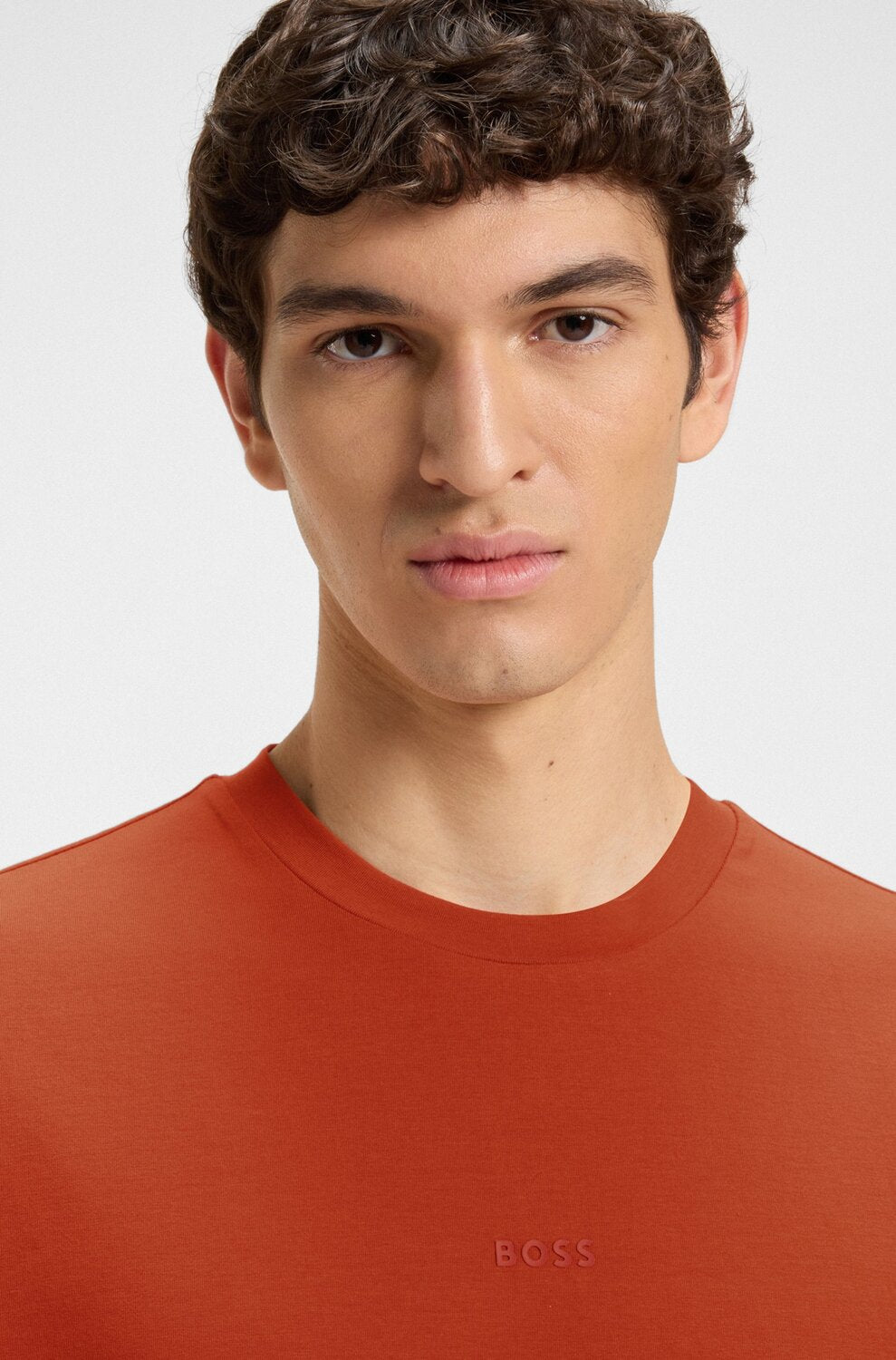 BOSS Orange Relaxed Fit T-shirt – Oranje-96% katoen, 4% elastaan<br />-HEREN POLO'S & T-SHIRTS-Oranje