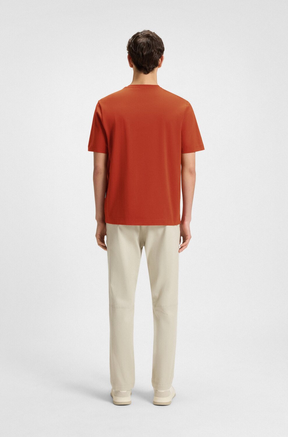 BOSS Orange Relaxed Fit T-shirt – Oranje-96% katoen, 4% elastaan<br />-HEREN POLO'S & T-SHIRTS-Oranje