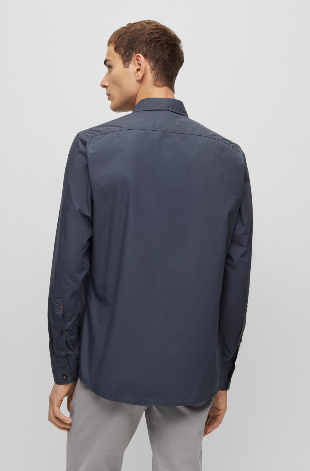 BOSS Orange shirt RELEGANT_6-100% katoen-HEREN SHIRTS-Groen