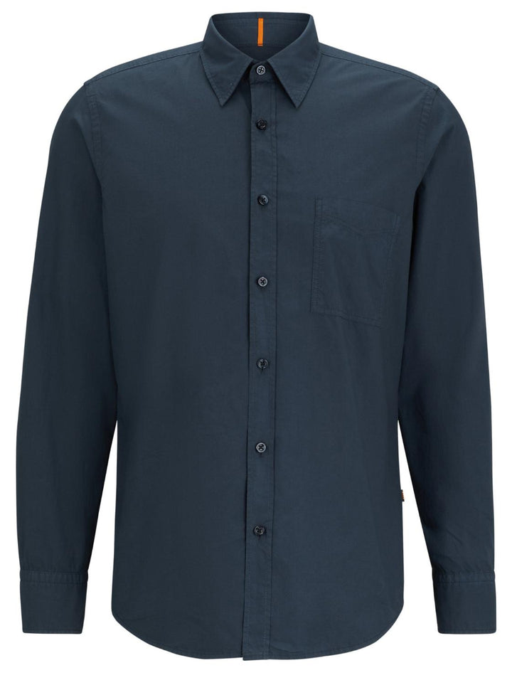 BOSS Orange shirt RELEGANT_6-100% katoen-HEREN SHIRTS-Groen