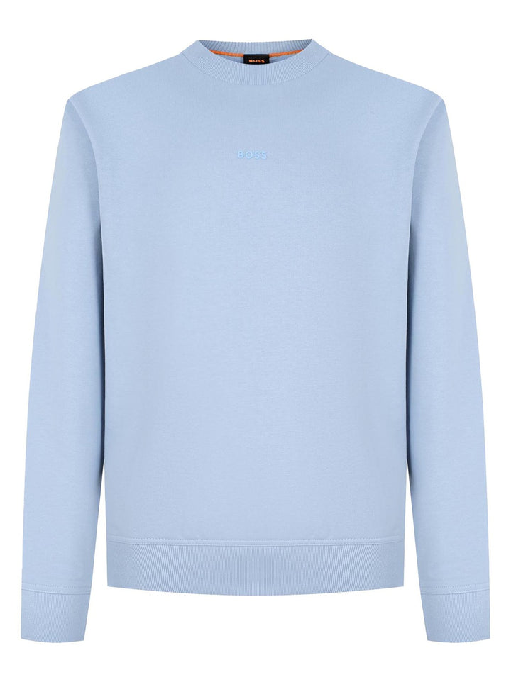 BOSS Orange Sweater – Blauw-100% katoen-HEREN TRUIEN & VESTEN-Blauw