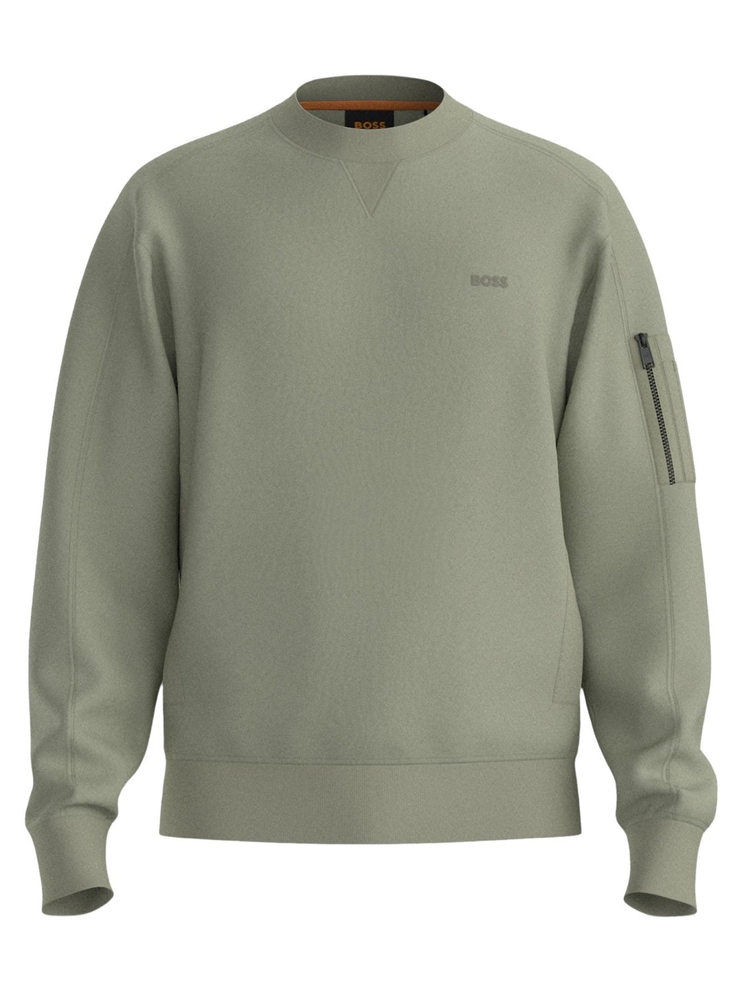 BOSS Orange Sweater – Groen-68% katoen, 32% polyester-HEREN TRUIEN & VESTEN-Groen