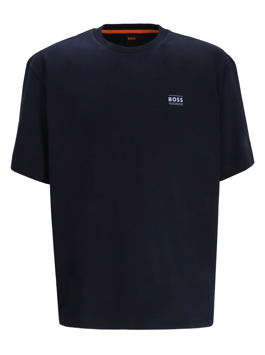 BOSS Orange T-Shirt – Blauw-100% katoen-HEREN POLO'S & T-SHIRTS-Blauw