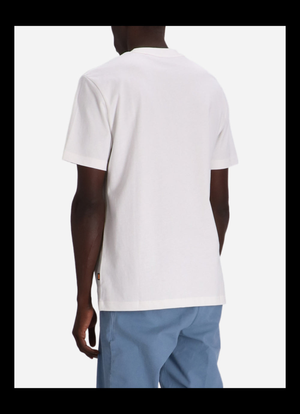 BOSS Orange T-shirt van katoenen jersey-Kwaliteit: 100% Katoen-HEREN POLO'S & T-SHIRTS-Wit