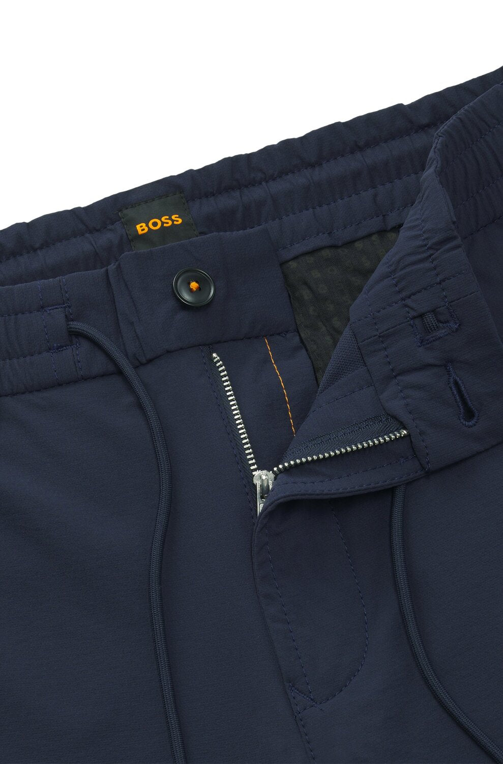 BOSS Orange Tapered-fit chino van stretchmateriaal-90% Polyamide, 10% Elastan-HEREN BROEKEN-Blauw