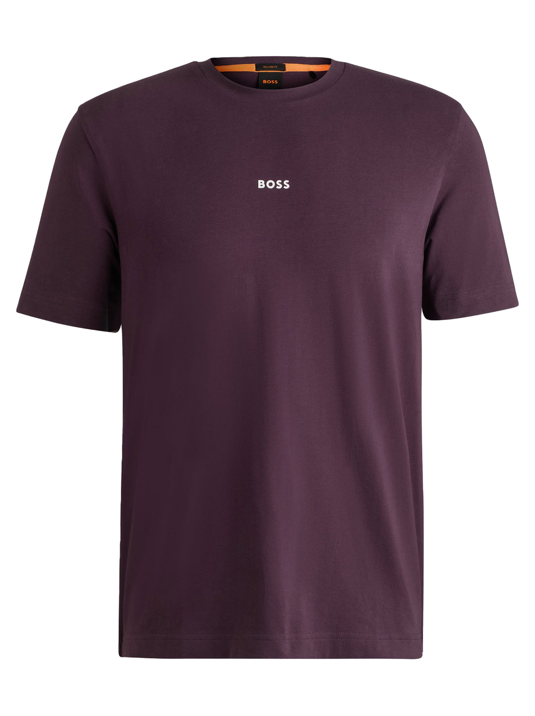 BOSS Orange Togn T-shirt – Paars-96% katoen, 4% elastaan-HEREN POLO'S & T-SHIRTS-Paars
