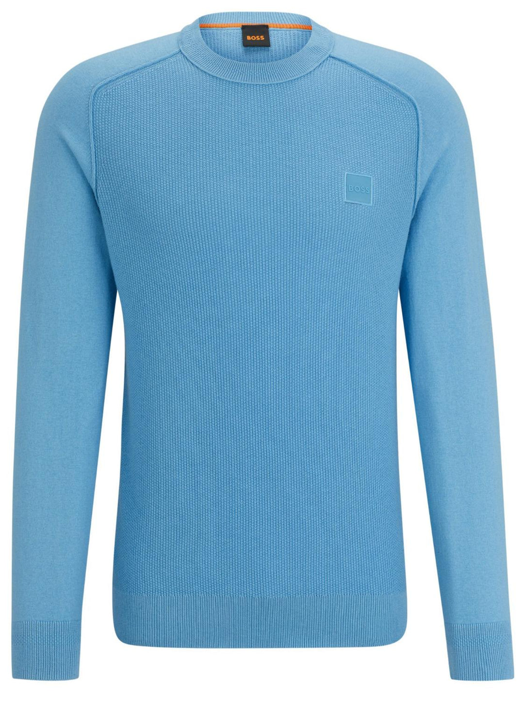 BOSS Orange trui KESOM-95% katoen, 5% kashmier-HEREN TRUIEN & VESTEN-Blauw