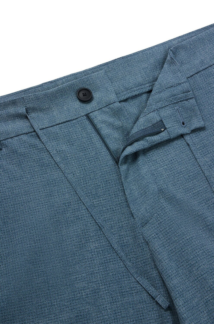 BOSS pak-100% polyester-HEREN PAKKEN & COLBERTS-Blauw