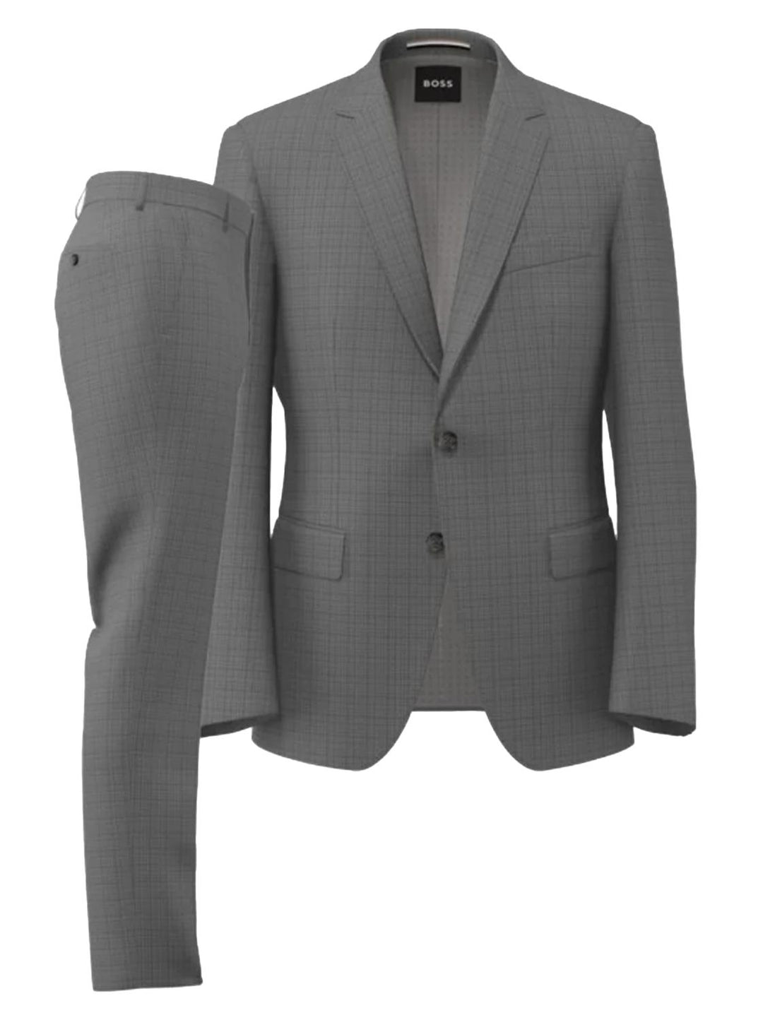 BOSS pak H-Huge slim fit-100% wol-HEREN PAKKEN & COLBERTS-Grijs