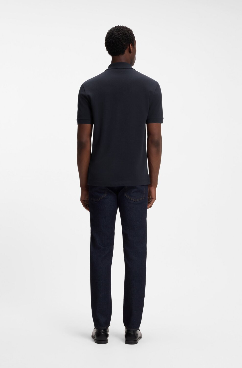 BOSS Pallas polo – Blauw-100% katoen-HEREN POLO'S & T-SHIRTS-Blauw