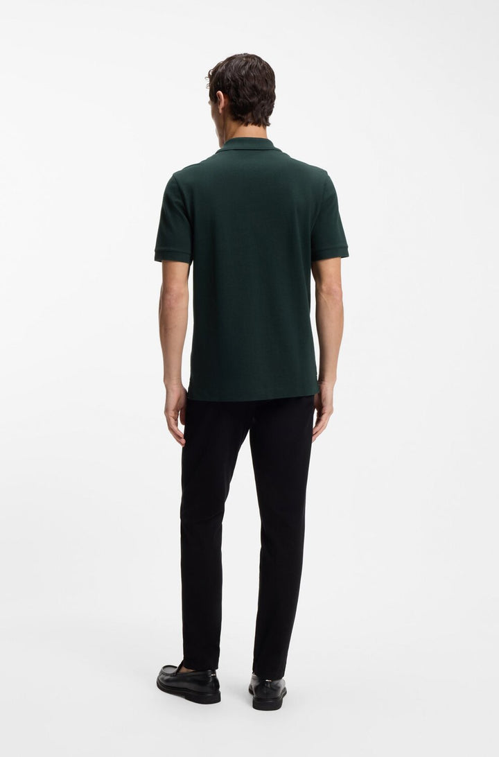 BOSS Pallas polo – Groen-100% katoen-HEREN POLO'S & T-SHIRTS-Groen