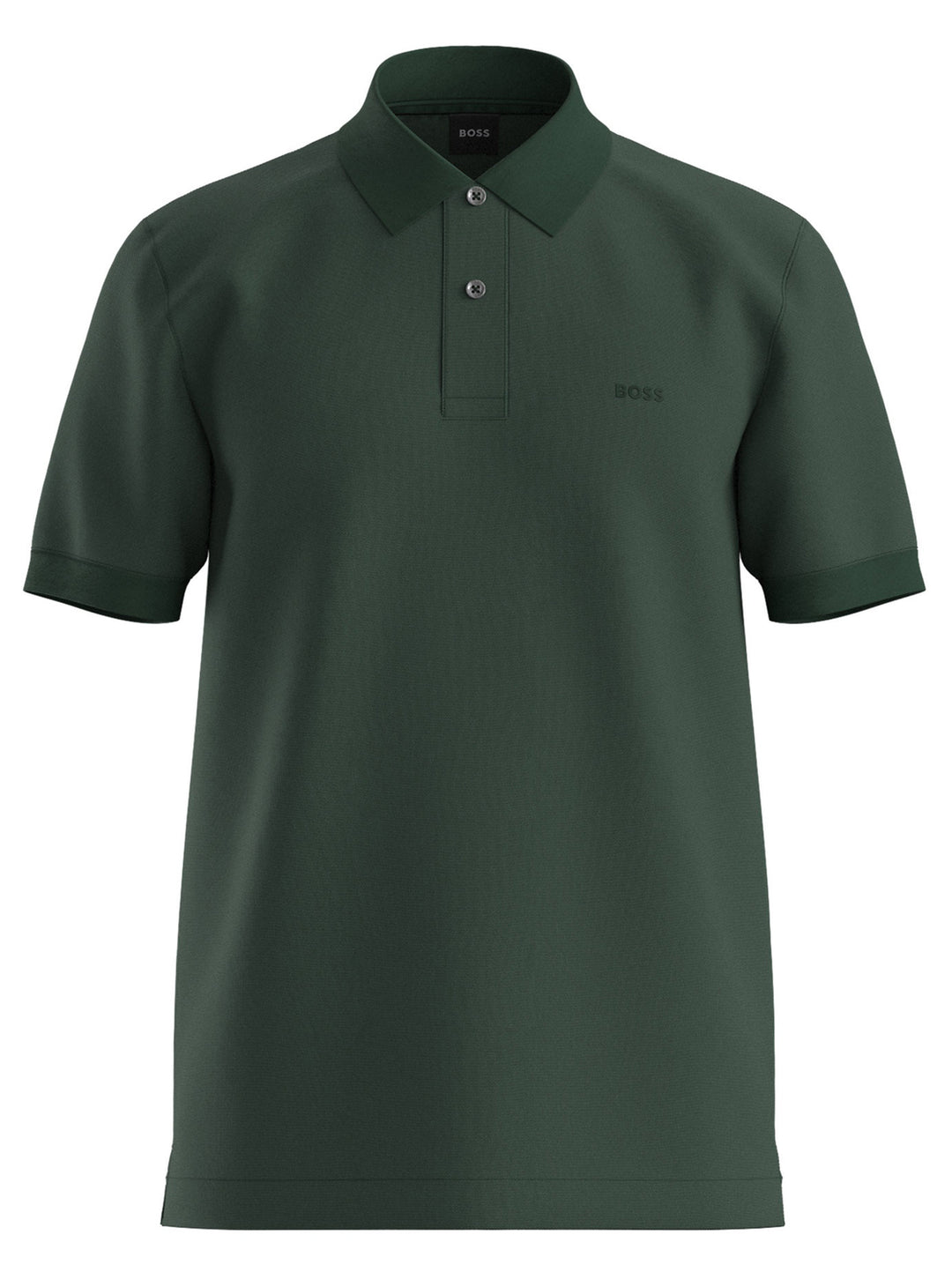 BOSS Pallas Slim-Fit Polo – Groen-95% katoen, 5% elastaan-HEREN POLO'S & T-SHIRTS-Groen