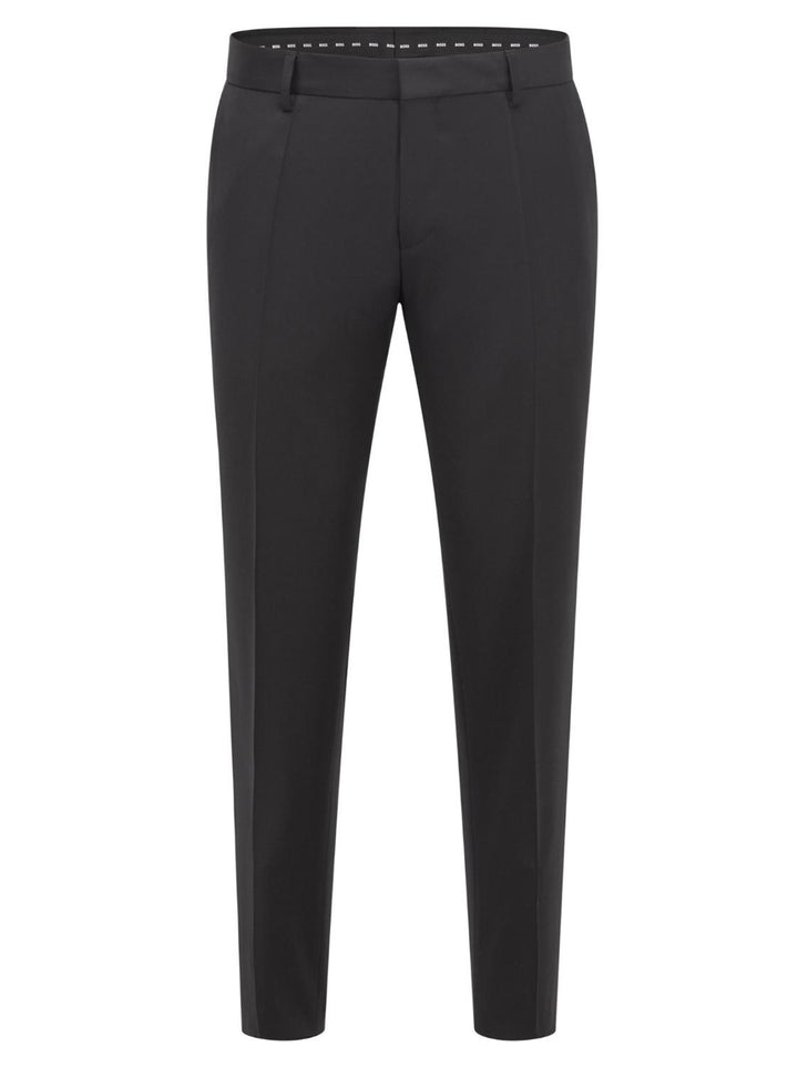 BOSS pantalon GENIUs-B1-100% wol-HEREN PAKKEN & COLBERTS-Zwart