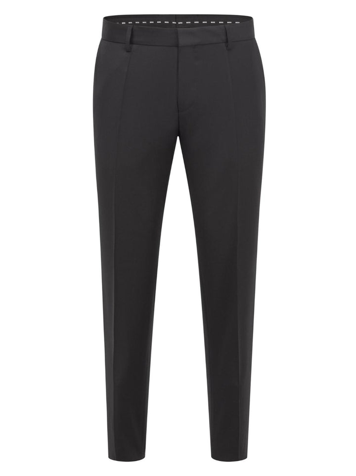 BOSS pantalon GENIUS-B1-100% wol-HEREN PAKKEN & COLBERTS-Zwart