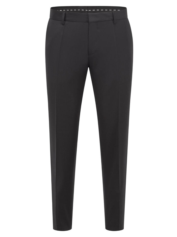 BOSS pantalon GENIUS-B1-100% wol-HEREN PAKKEN & COLBERTS-Zwart