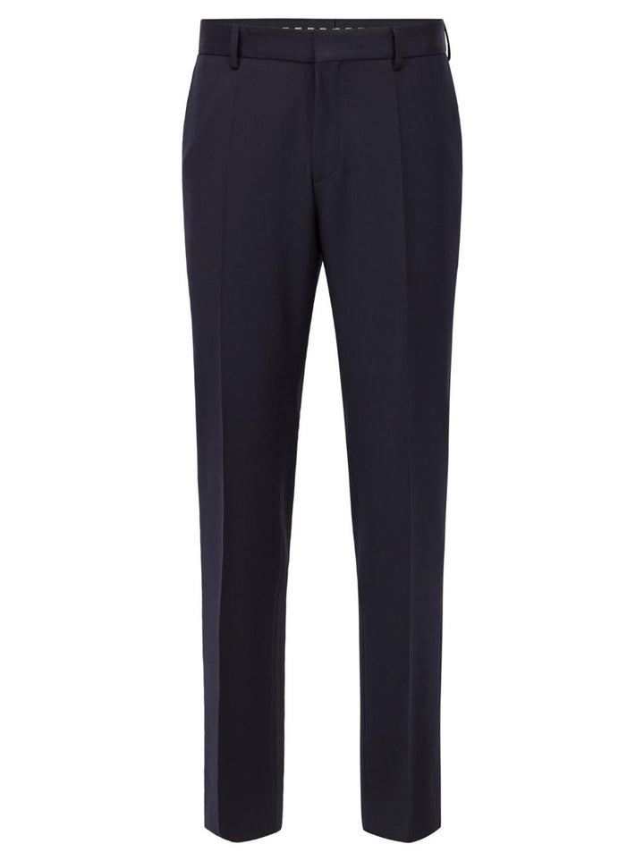 BOSS pantalon H-GENIUS-B1-100% wol-HEREN PAKKEN & COLBERTS-Blauw