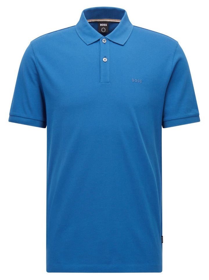 BOSS polo PALLAS regular fit-100% katoen-HEREN POLO'S & T-SHIRTS-Blauw