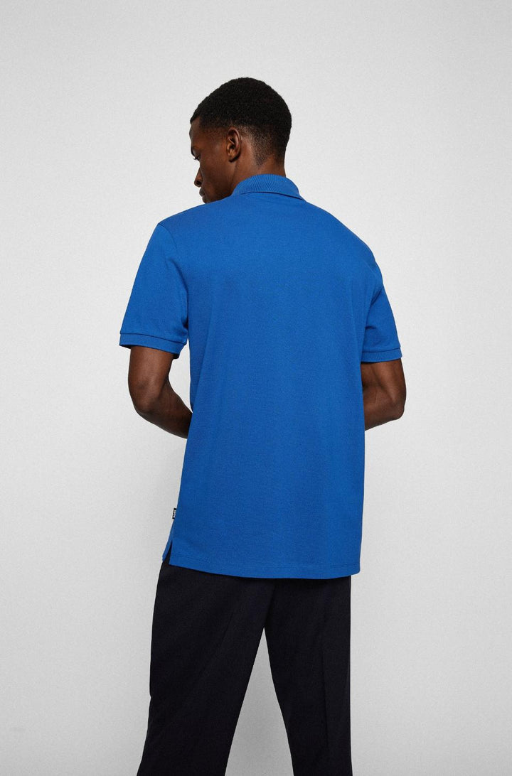 BOSS polo PALLAS regular fit-100% katoen-HEREN POLO'S & T-SHIRTS-Blauw