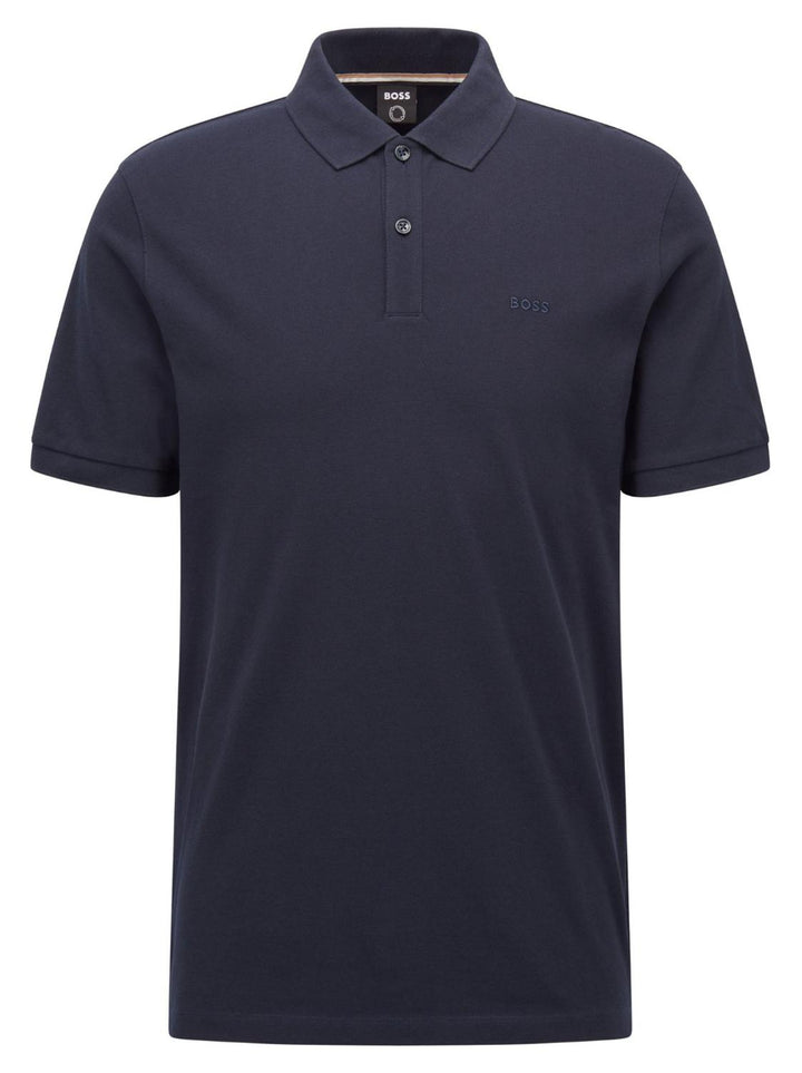 BOSS polo PALLAS regular fit-100% katoen-HEREN POLO'S & T-SHIRTS-Blauw