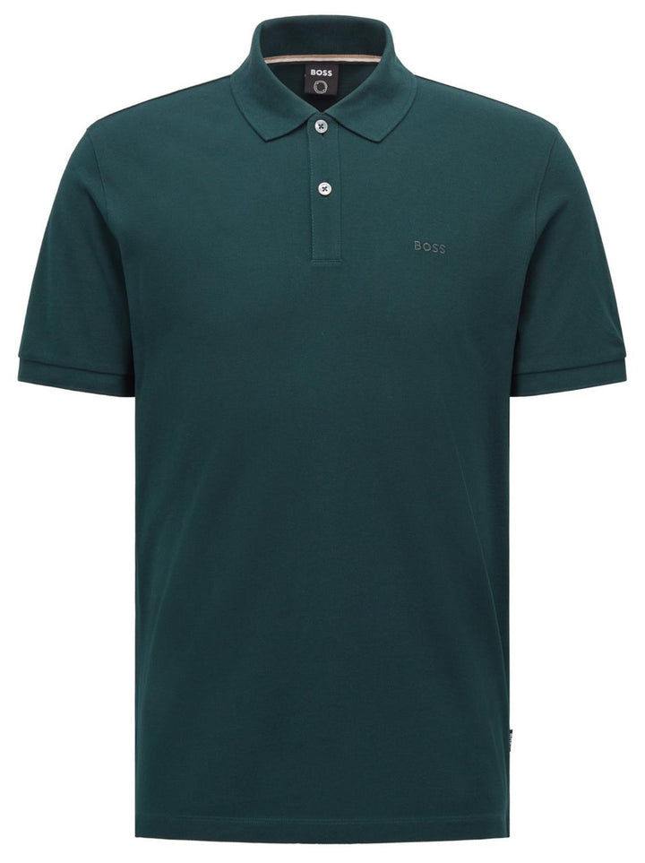 BOSS polo PALLAS regular fit-100% katoen-HEREN POLO'S & T-SHIRTS-Groen