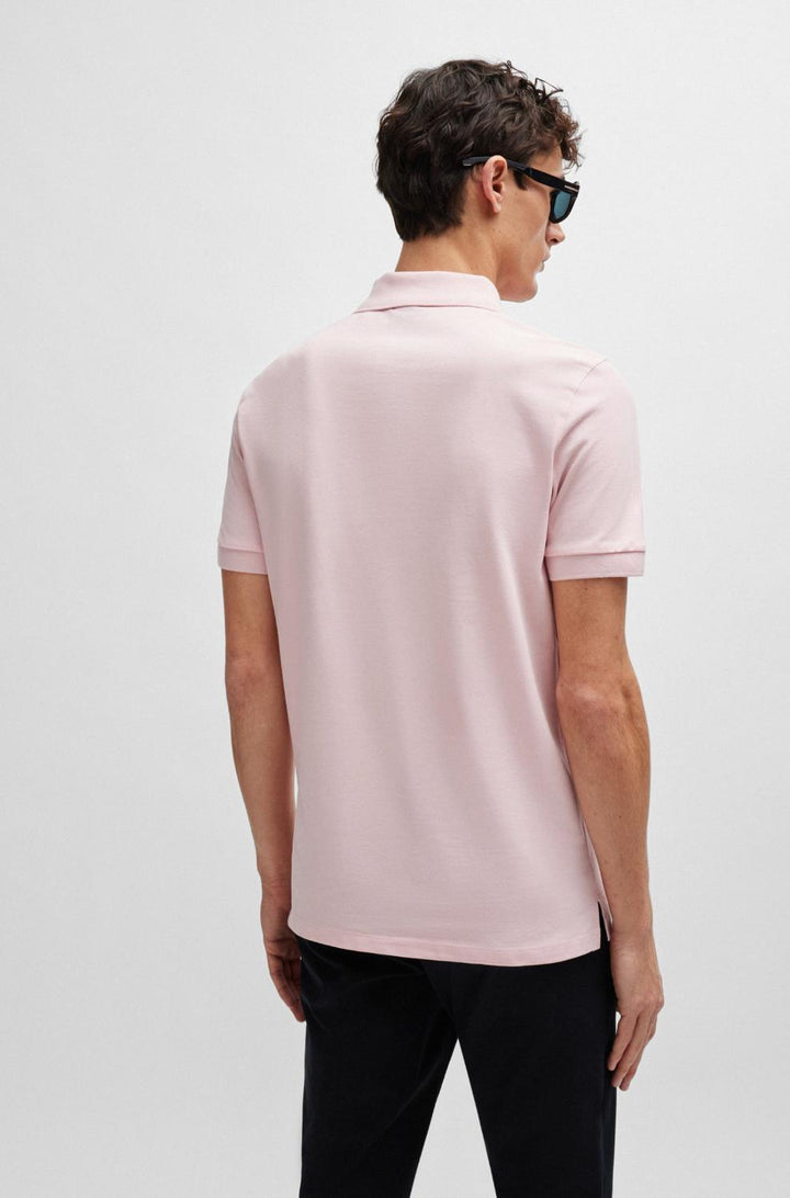 BOSS polo Pallas regular fit-100% katoen-HEREN POLO'S & T-SHIRTS-Roze