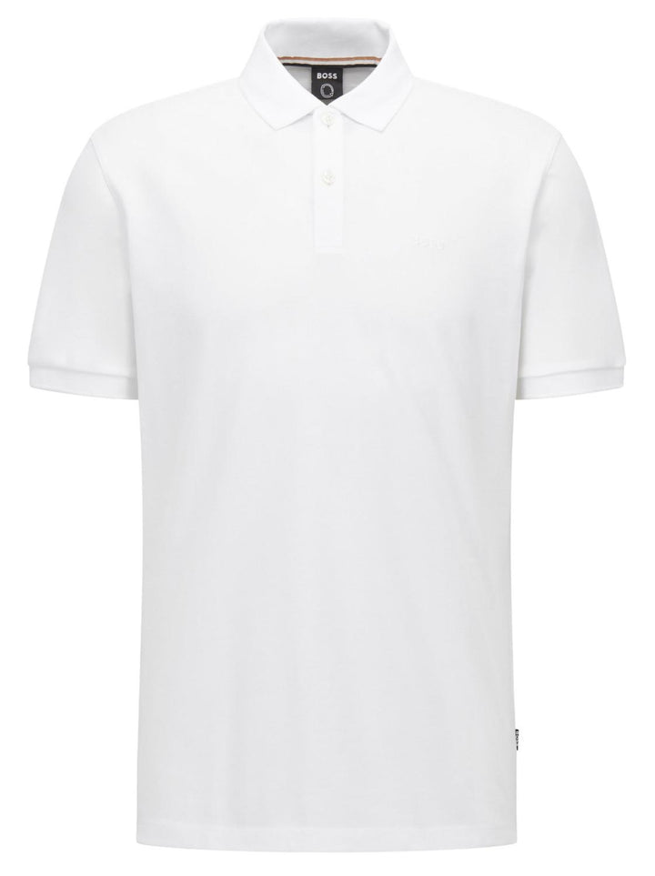 BOSS polo PALLAS regular fit-100% katoen-HEREN POLO'S & T-SHIRTS-Wit
