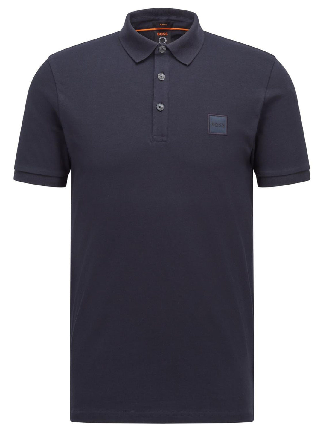 BOSS polo Passenger slim fit-97% katoen, 3% elasthaan-HEREN POLO'S & T-SHIRTS-Blauw