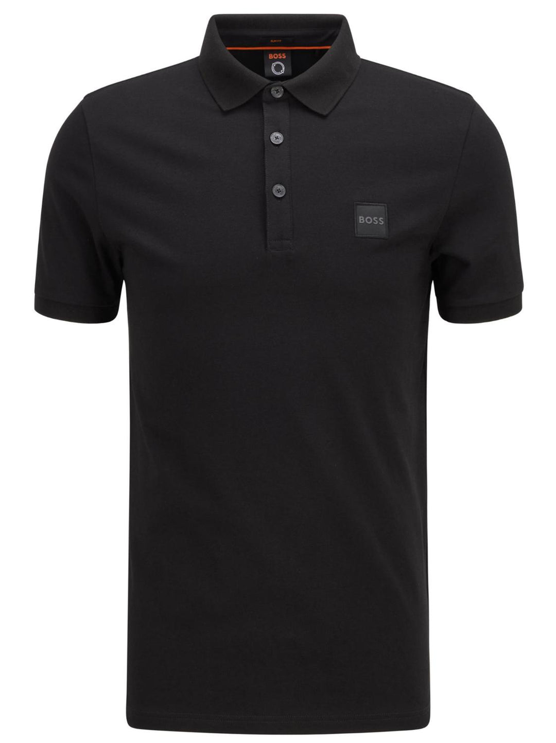 BOSS polo Passenger slim fit-97% katoen, 3% elasthaan-HEREN POLO'S & T-SHIRTS-Zwart