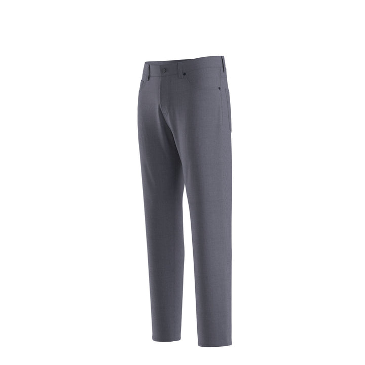 BOSS Regular Fit 5‑Pocket Broek H‑Re.Maine5 – Blau-97% katoen, 3% elastaan-HEREN BROEKEN-Blauw