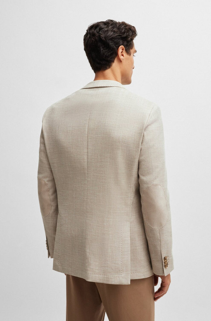 BOSS regular fit colbert-66% Katoen, 20% Viscose, 12% Linnen, 2% Elastan, Voering: 65% Polyester, 35% Katoen, Mouw: 100% 