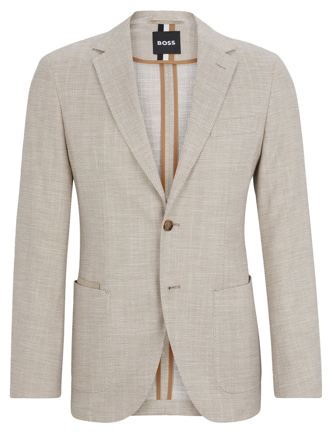 BOSS regular fit colbert-66% Katoen, 20% Viscose, 12% Linnen, 2% Elastan, Voering: 65% Polyester, 35% Katoen, Mouw: 100% 