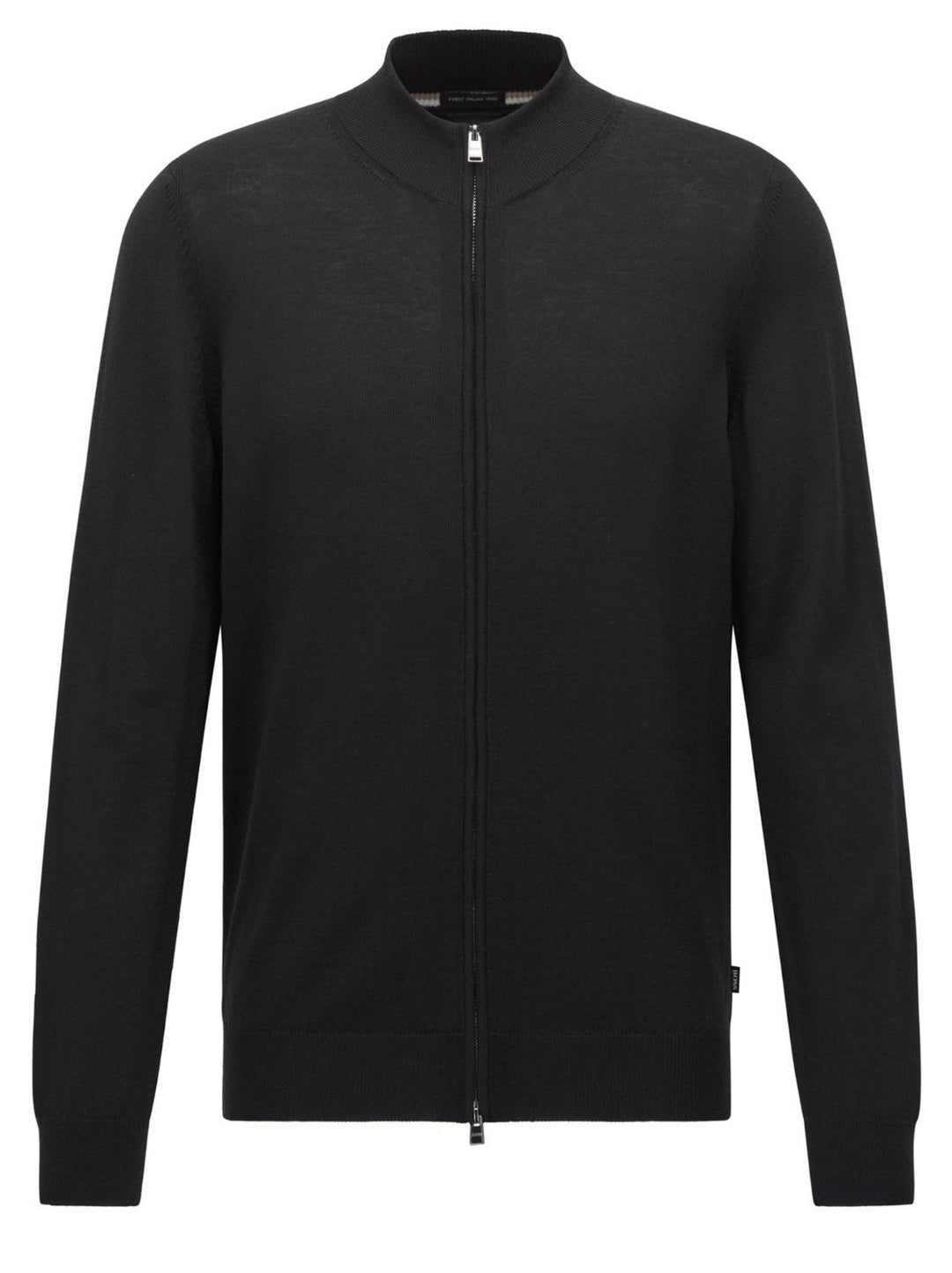 BOSS Regular fit vest Balonso-100% wol-HEREN TRUIEN & VESTEN-Zwart