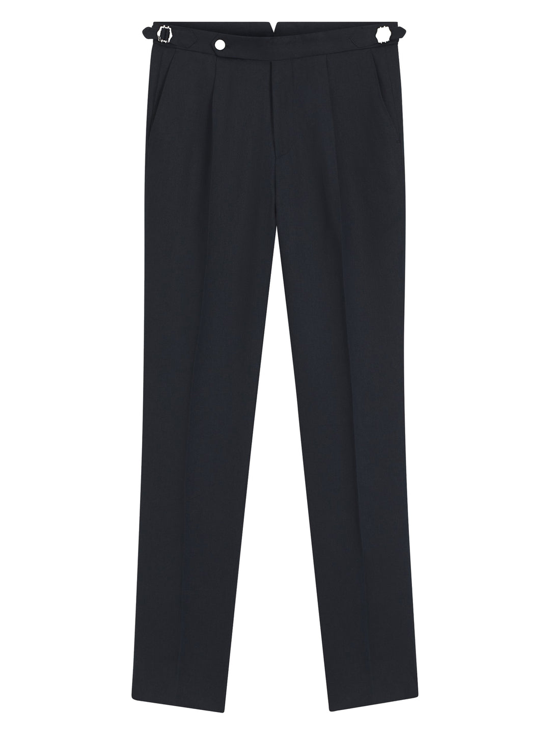 BOSS Relaxed-fit broek van linnen - Blauw -100% linnen-HEREN BROEKEN-Blauw