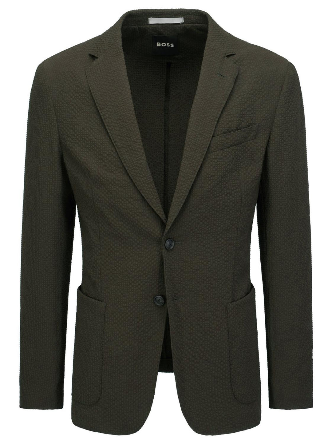 BOSS slim fit colbert HANRY-100% polyester-HEREN PAKKEN & COLBERTS-Groen