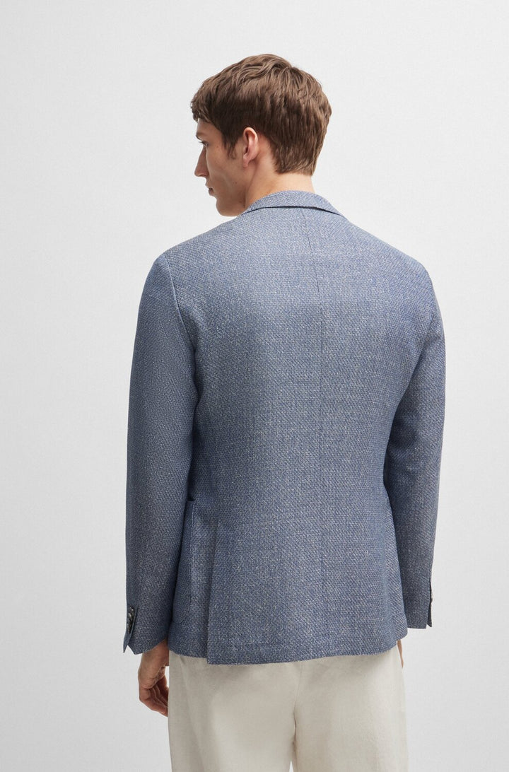 BOSS slim fit colbert-HEREN PAKKEN & COLBERTS-Blauw