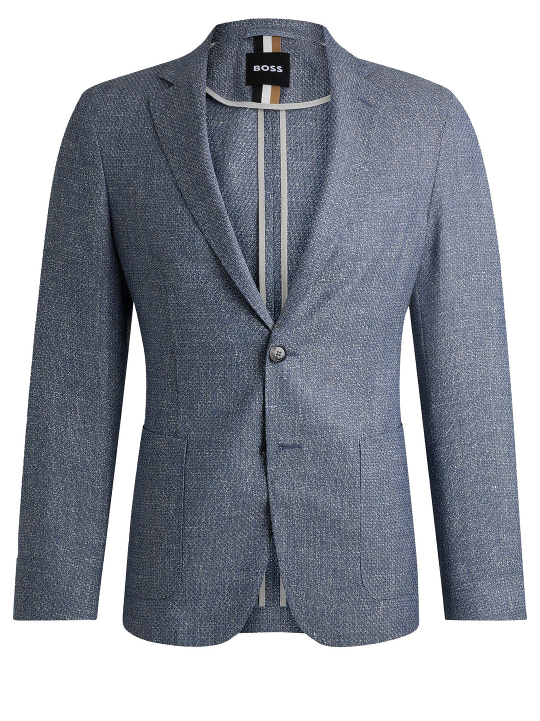 BOSS slim fit colbert-HEREN PAKKEN & COLBERTS-Blauw